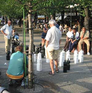 Stockholm, the park Kunsträdgården 